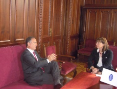 22 October 2013 The European Integration Committee Chairperson in meeting with the Serbian Government’s European Integration consultant